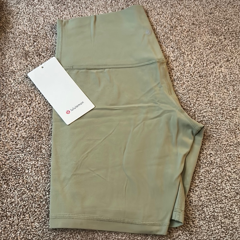 lululemon athletica Olive Green Bike Shorts